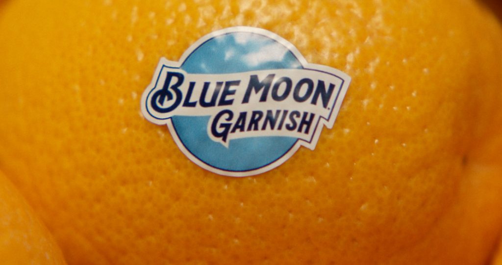 Molson Coors is boosting its Blue Moon beer brand with a marketing ploy that rebrands oranges as ‘BlueMoonGarnish’. db reports.