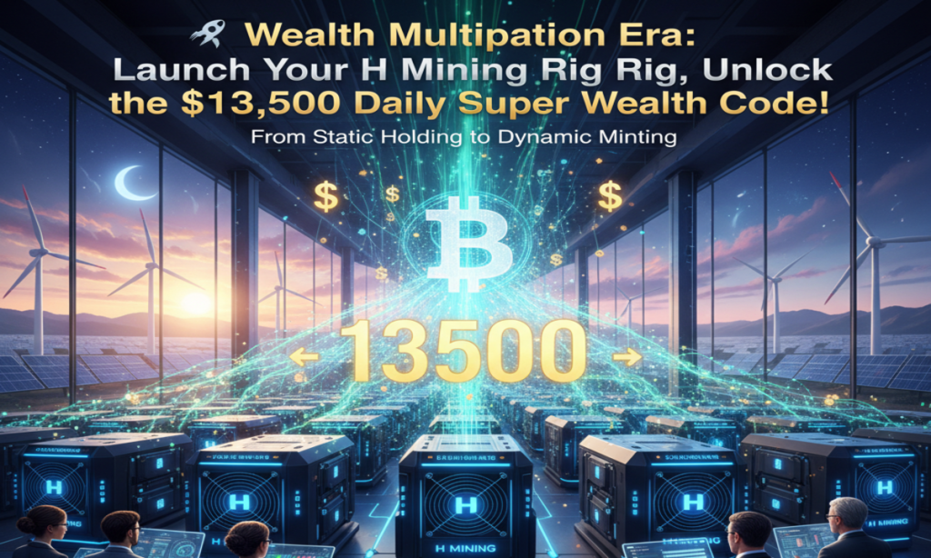 Launch Your H Mining Rig, Unlock The $13,500 Daily Super Wealth Code!