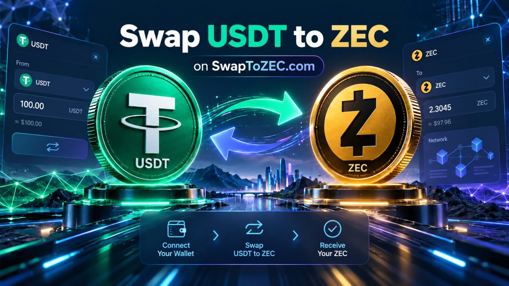 SwapToZEC.com Highlights USDT-to-ZEC Swaps and Multi-Cryptocurrency Exchange Services